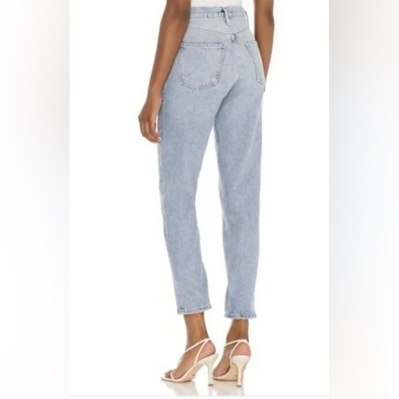 Agolde Size 23 Light Blue Straight Leg Jeans - Picture 2 of 15